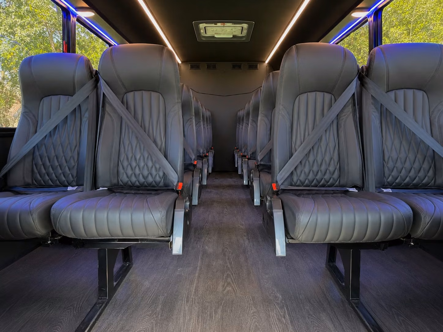 18 passenger minibus interior