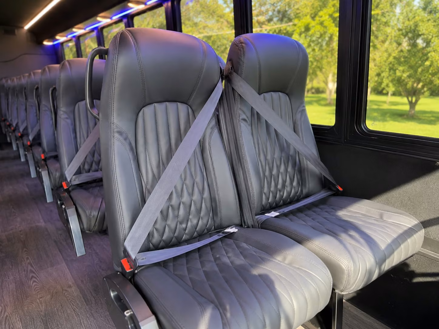 20 passenger minibus interior