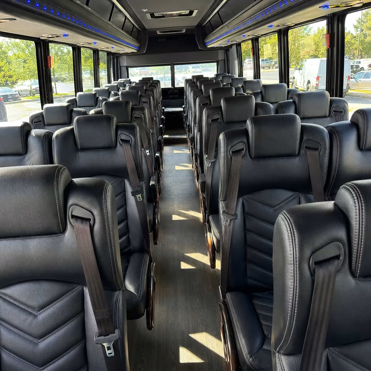 28 passenger minibus inside