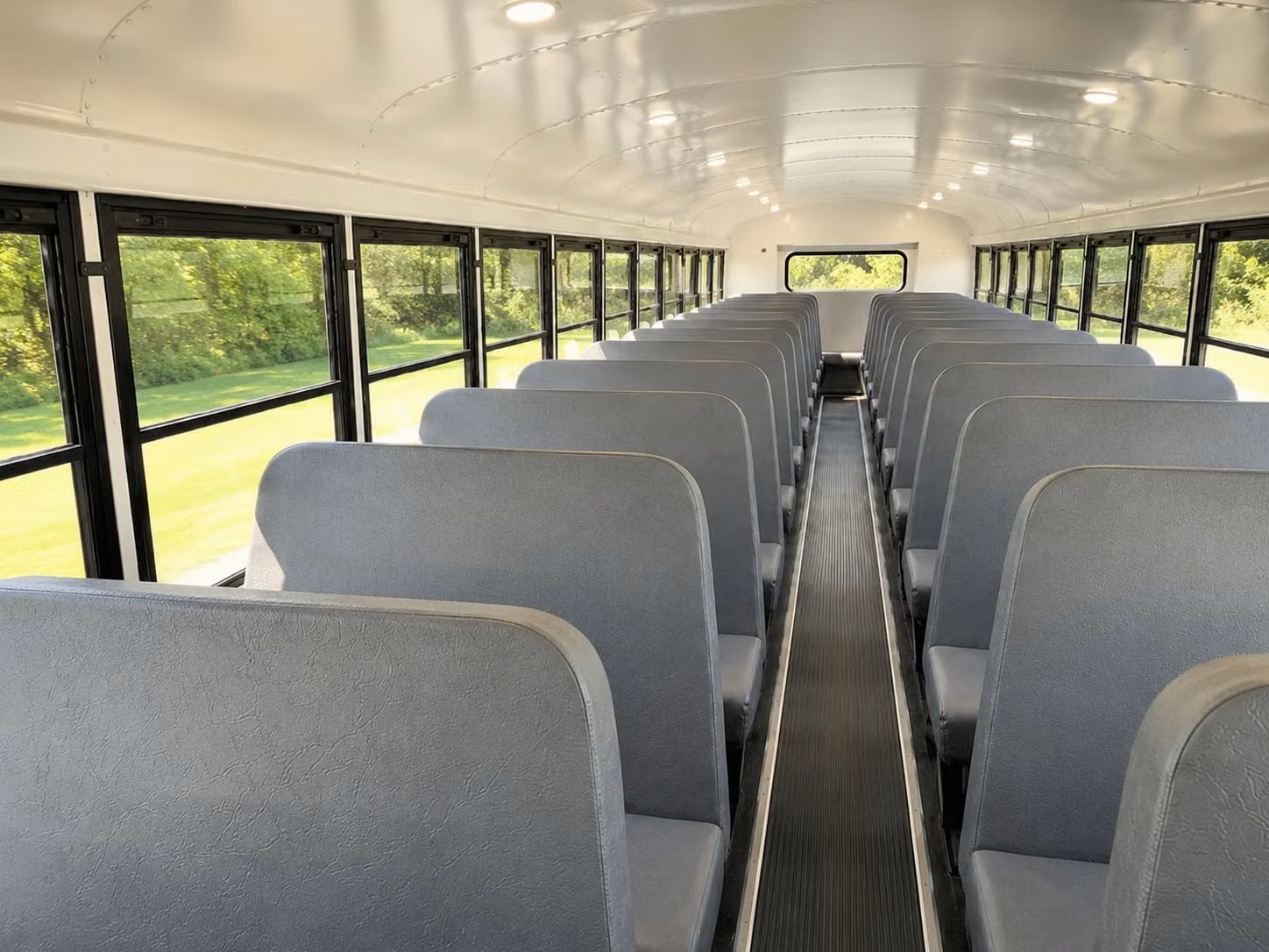school bus inside