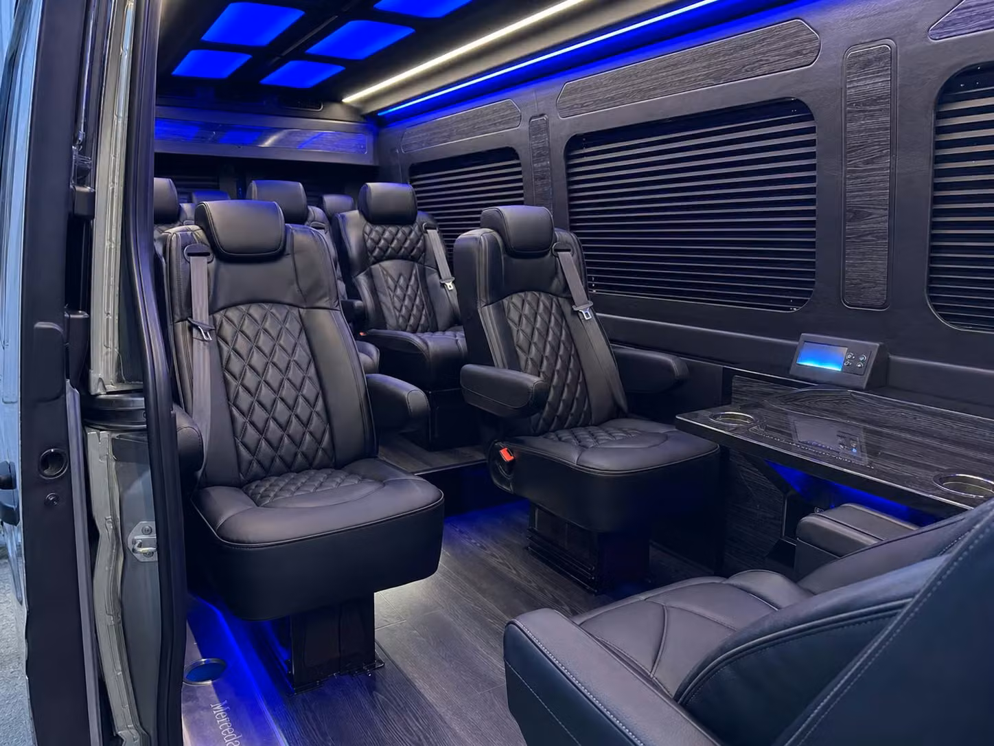 sprinter van with driver inside